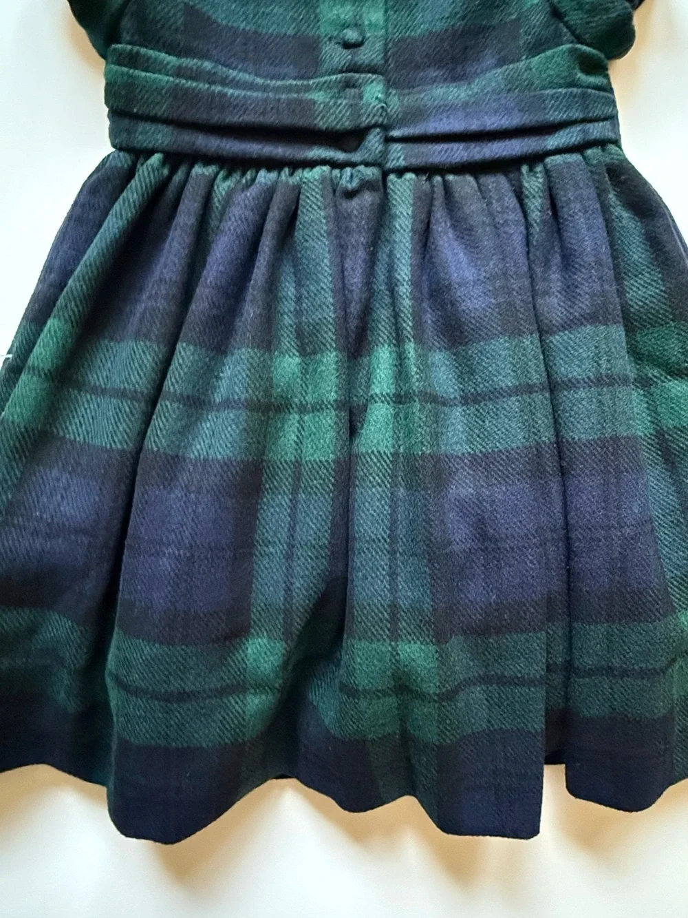 Ralph Lauren Baby Girl Plaid Smocked Dress & Bloomer - Size 12M